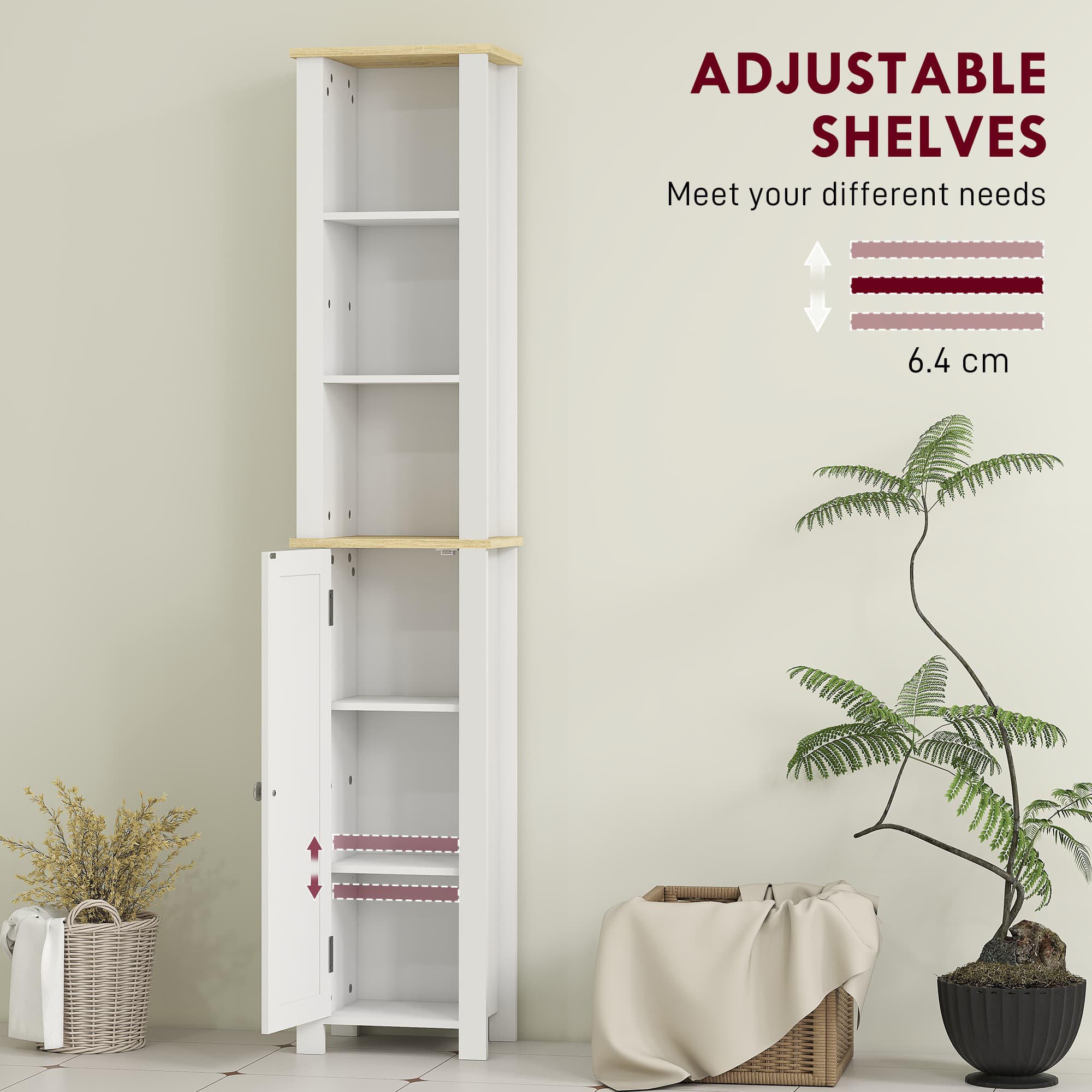 Slim Bathroom Cabinet For Towels And Toiletries - image 5