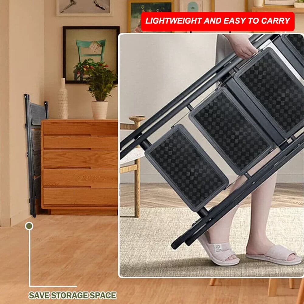 Heavy Duty 3 Step Folding Ladder in Carbon Steel - image 5