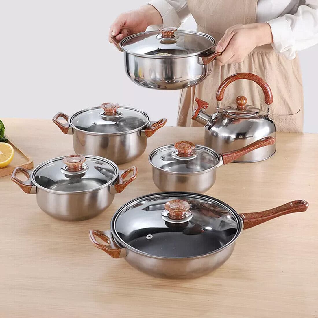 Complete Your Kitchen with a 12-Piece Stainless Steel Cookware Set - image 3