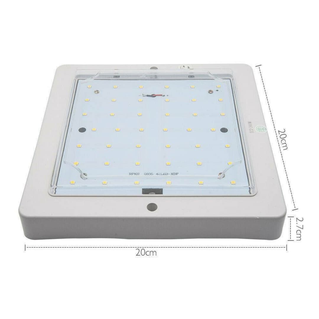 Square 12V LED Ceiling Light Panel for Caravan, Motorhome and Boat - image 7