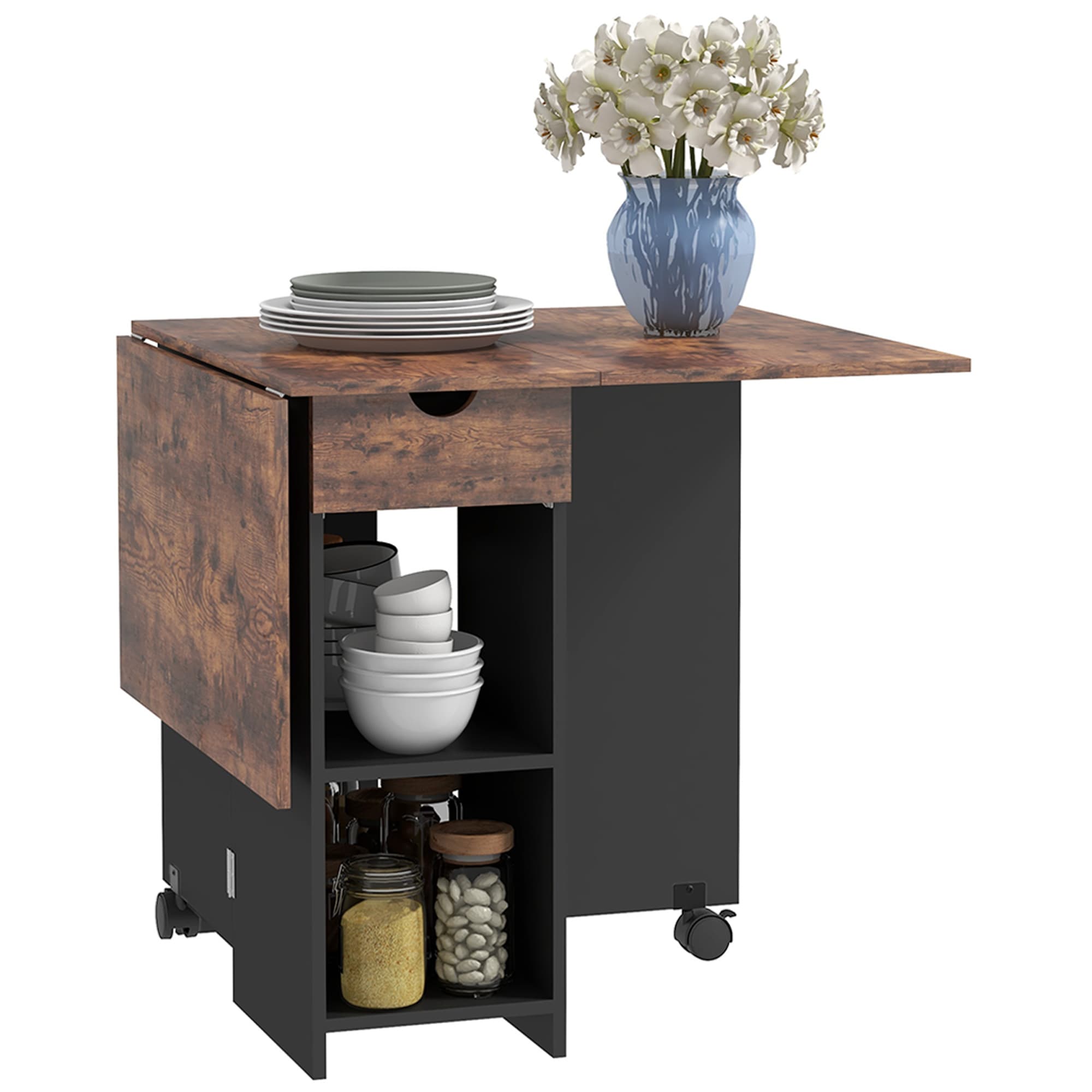 Rustic Drop Leaf Table