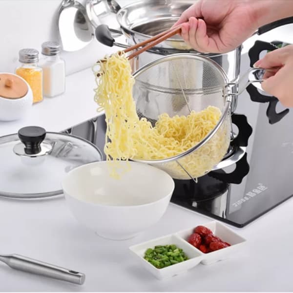 Stainless Steel Chip Pan for Frying and Steaming - image 3