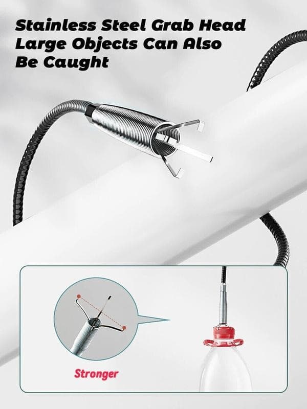 60cm Drain Snake for Clearing Blocked Sinks and Pipes - image 5