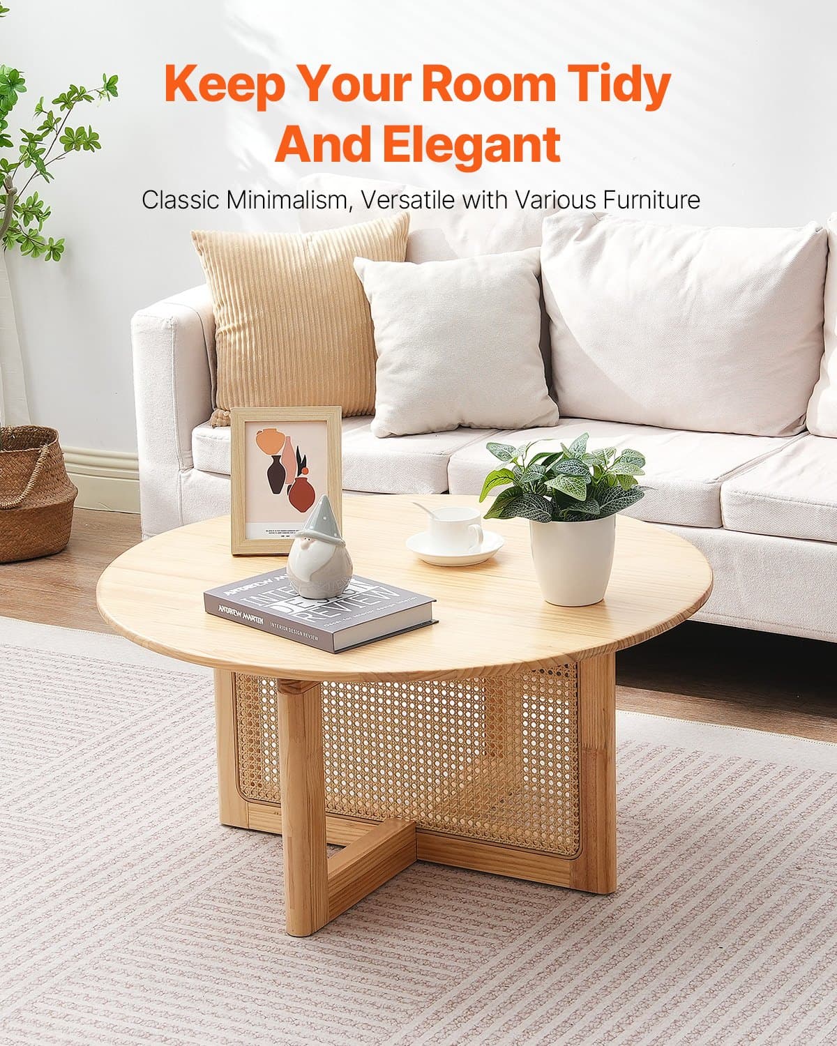 Boho Rattan Coffee Table - image 3