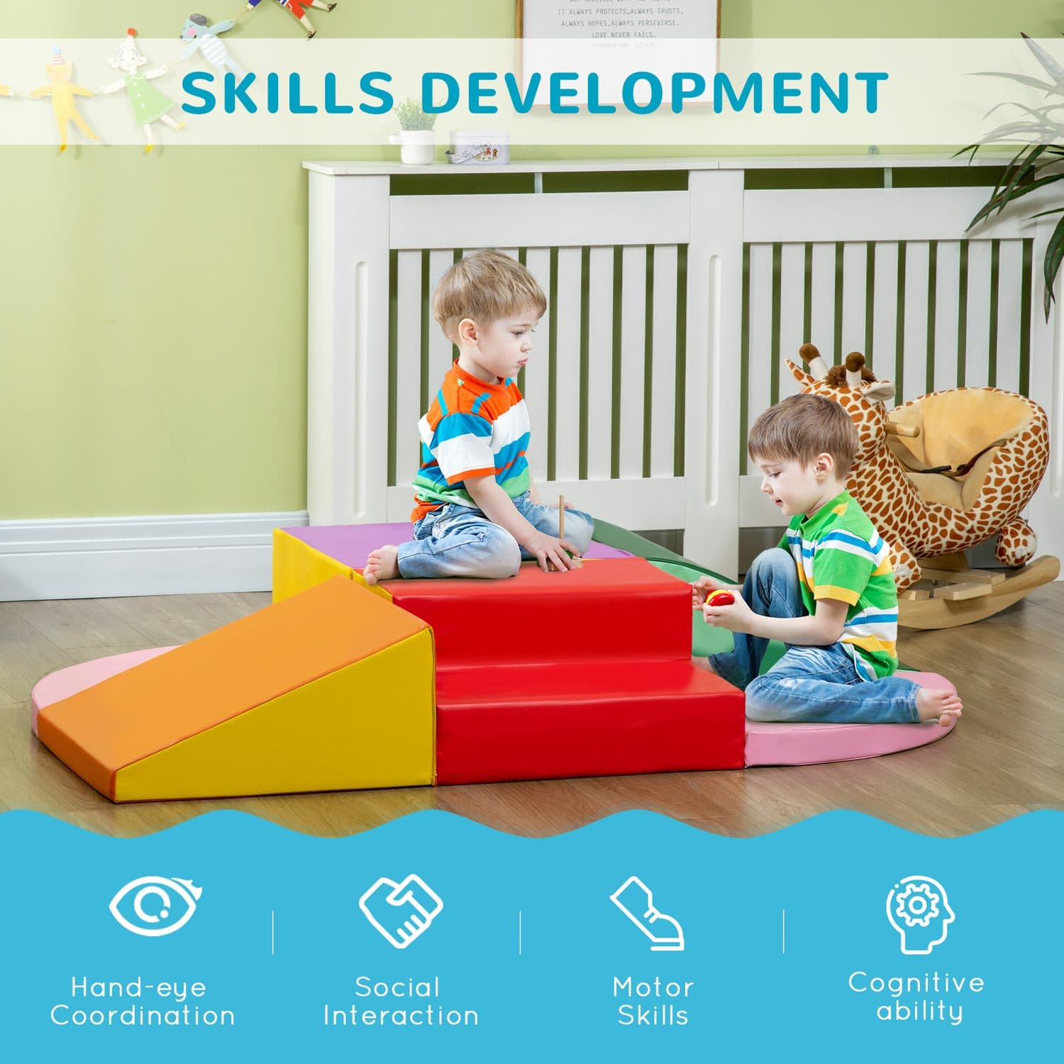Colourful Soft Play Blocks for Early Climbing - image 4