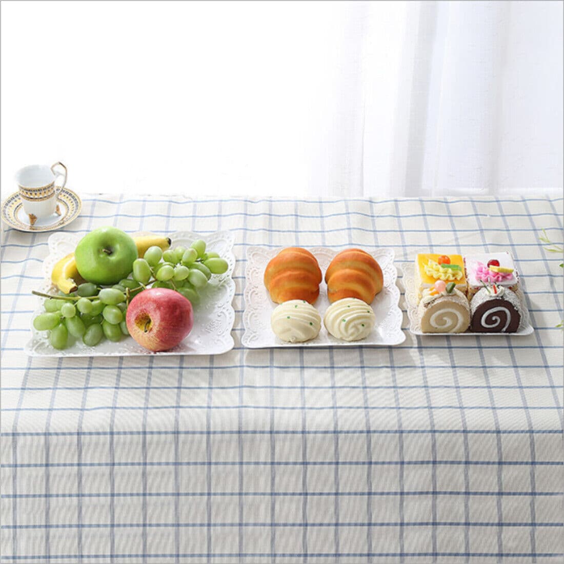 Two White 3-Tier Stands for Cakes, Fruit and Party Spreads - image 9