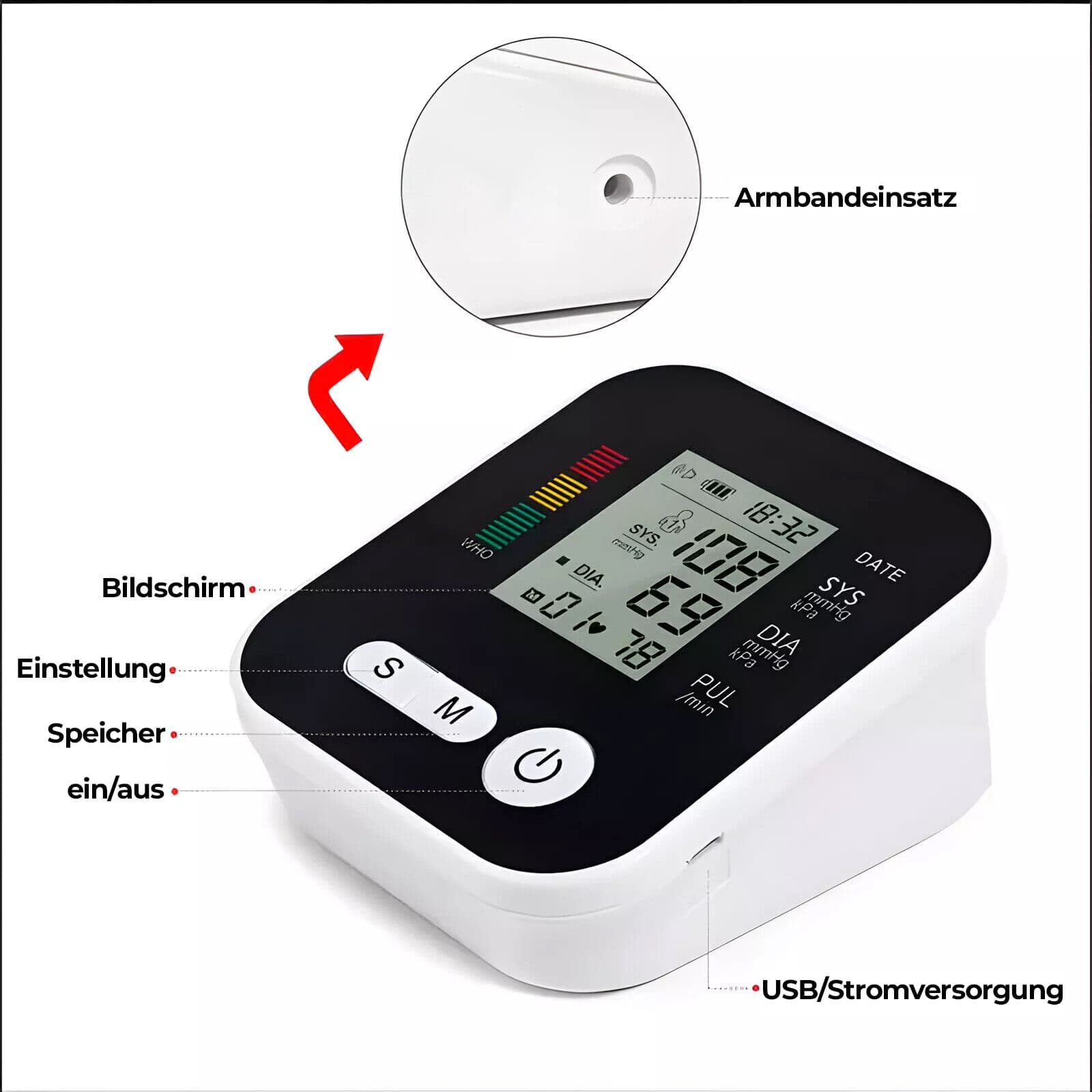 Digital Upper Arm Blood Pressure Monitor - image 1