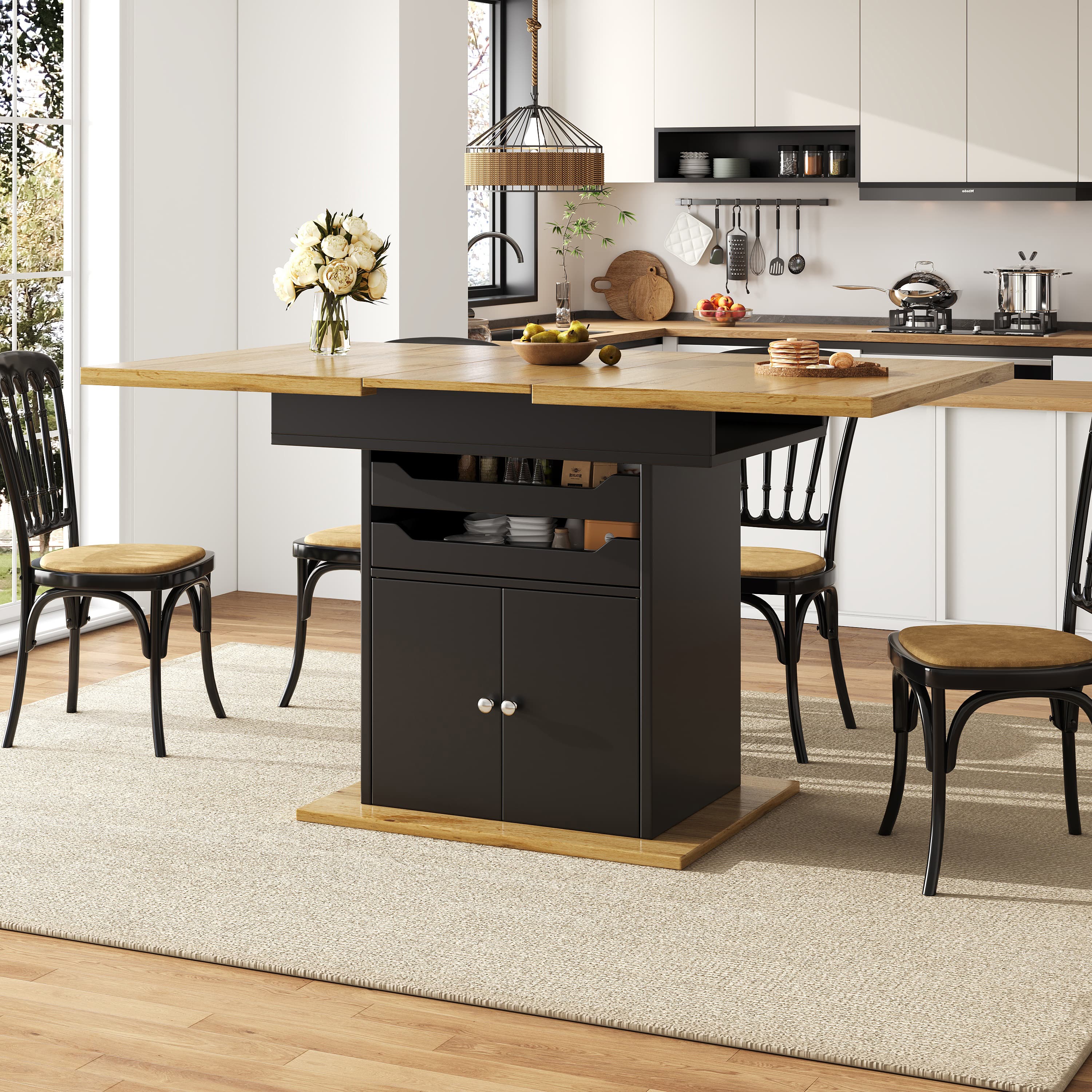 Space-Saving Extendable Dining Table for 4-6 People - image 3