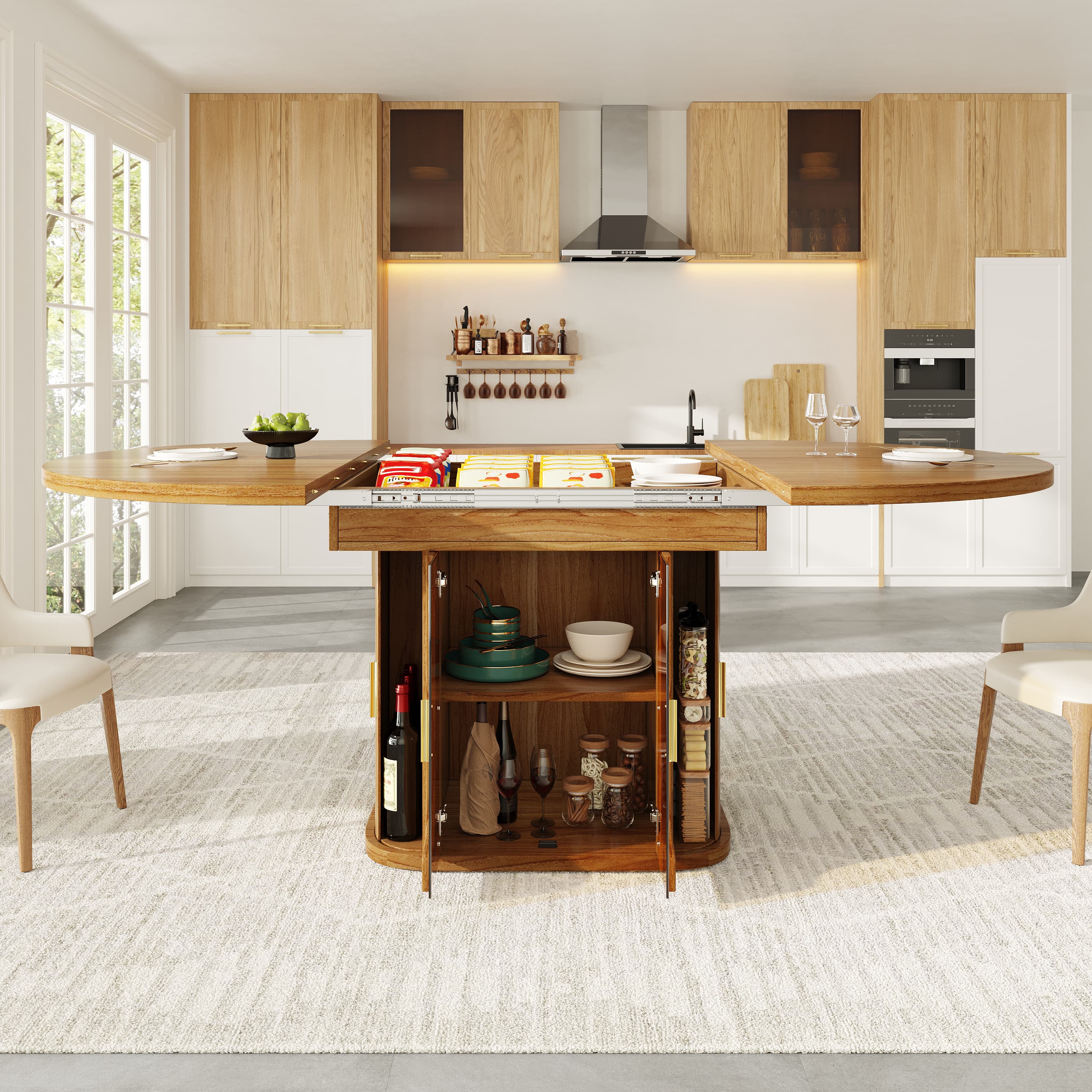 Host in Style with an Extendable Walnut Dining Table - image 4