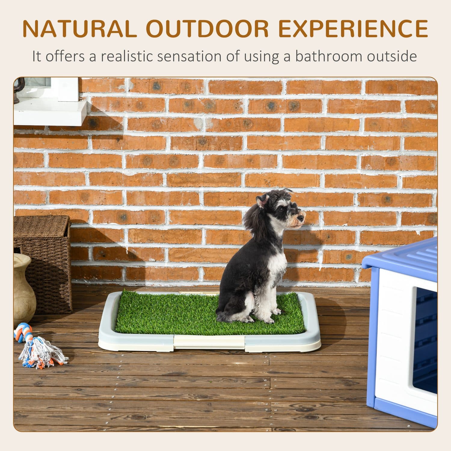 Three-Layer Puppy Training Pad with Artificial Grass - image 3