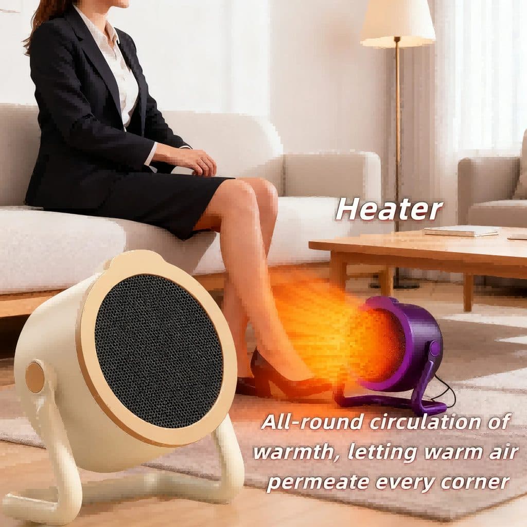 Compact Desktop Heater for Focused Warmth - image 8