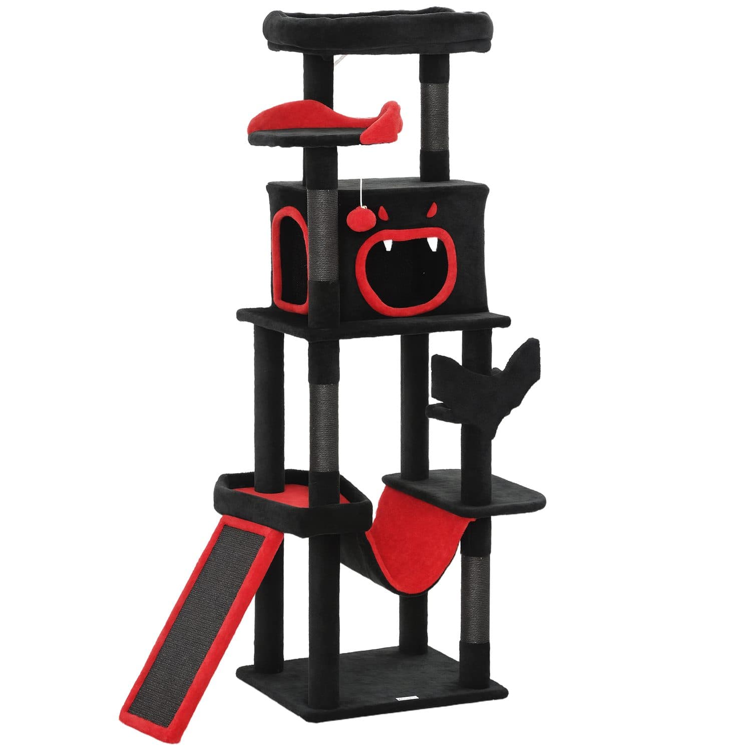152cm Gothic Cat Tree with Coffin Bed