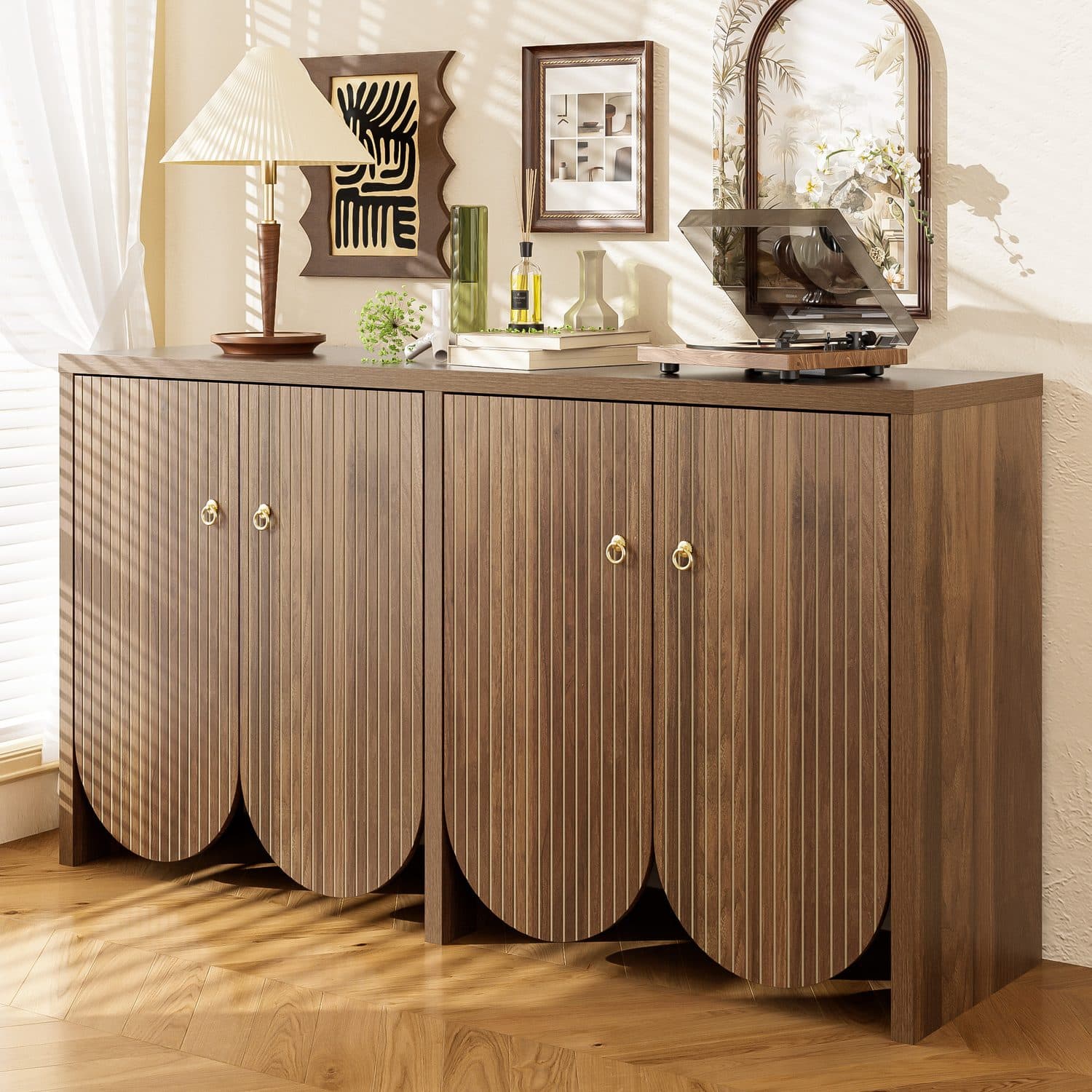 Walnut Look Sideboard for Calm, Flexible Storage - image 3