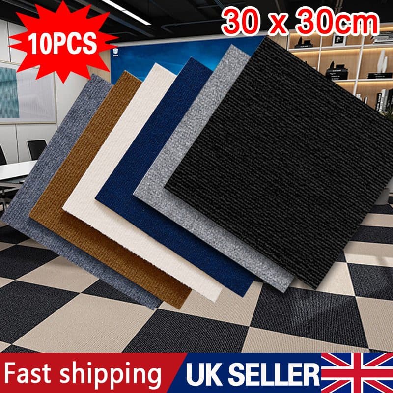 Self-Adhesive Carpet Tiles (10-Pack) - image 1