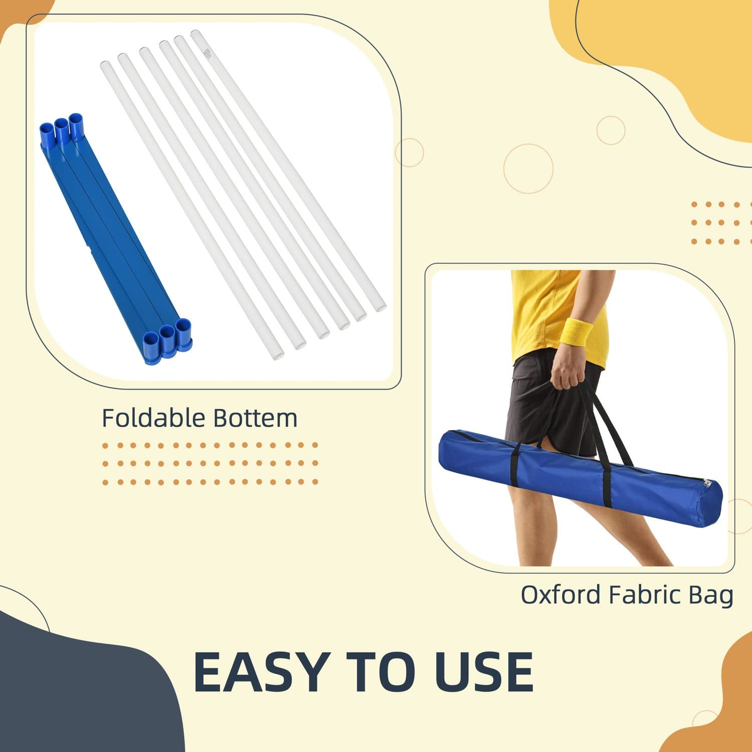 Adjustable Dog Agility Weave Pole Set - image 5