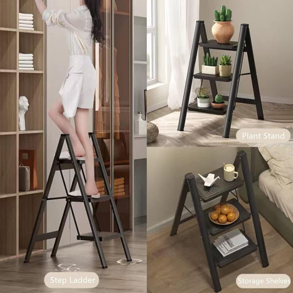 Heavy Duty 3 Step Folding Ladder in Carbon Steel - image 9