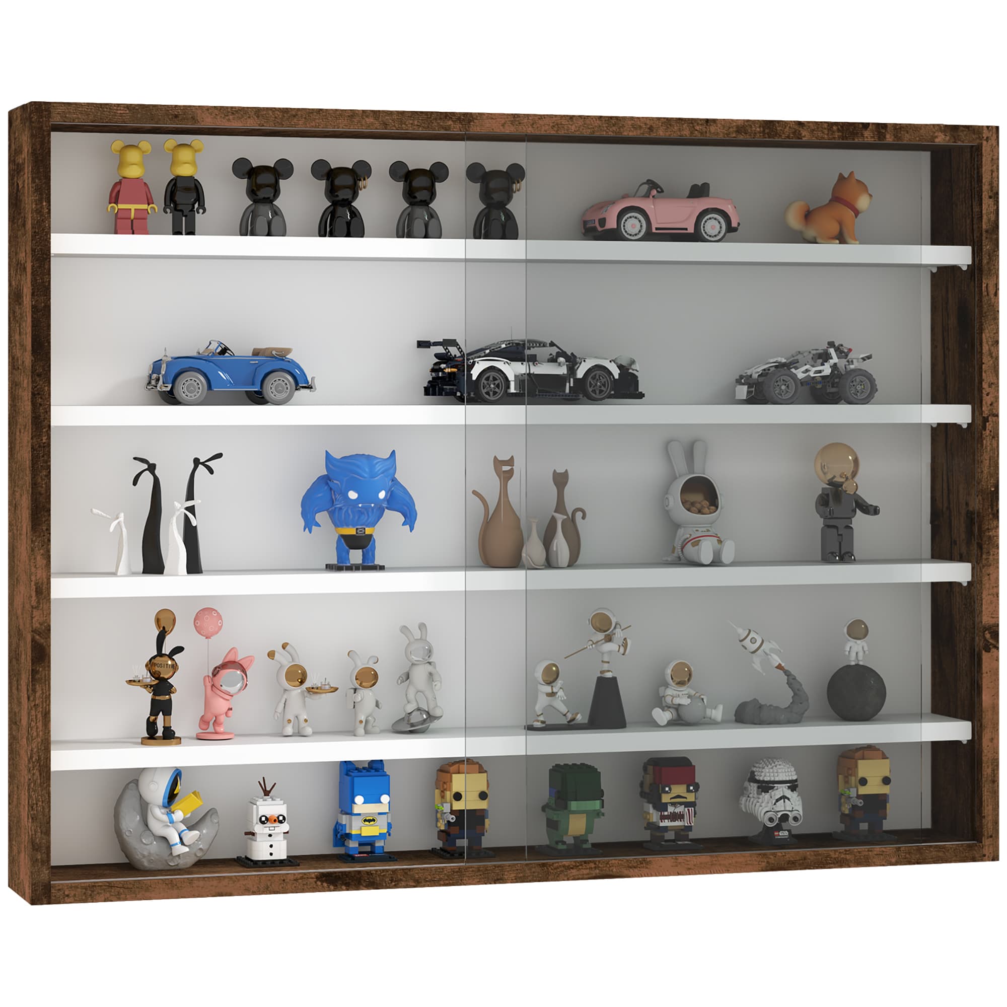Rustic Wall Display Cabinet