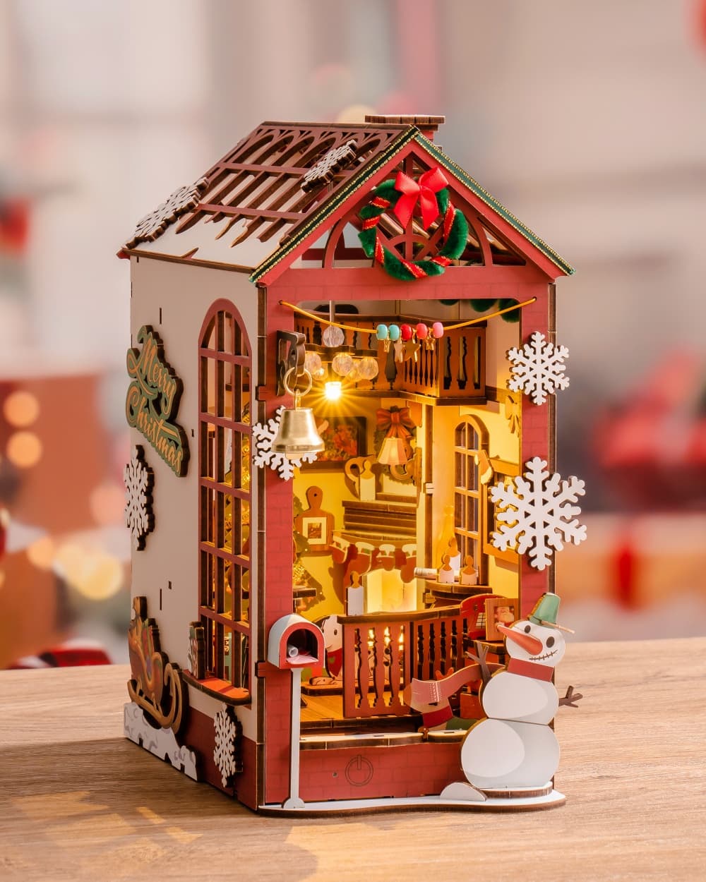 DIY Christmas Cottage Book Nook Kit