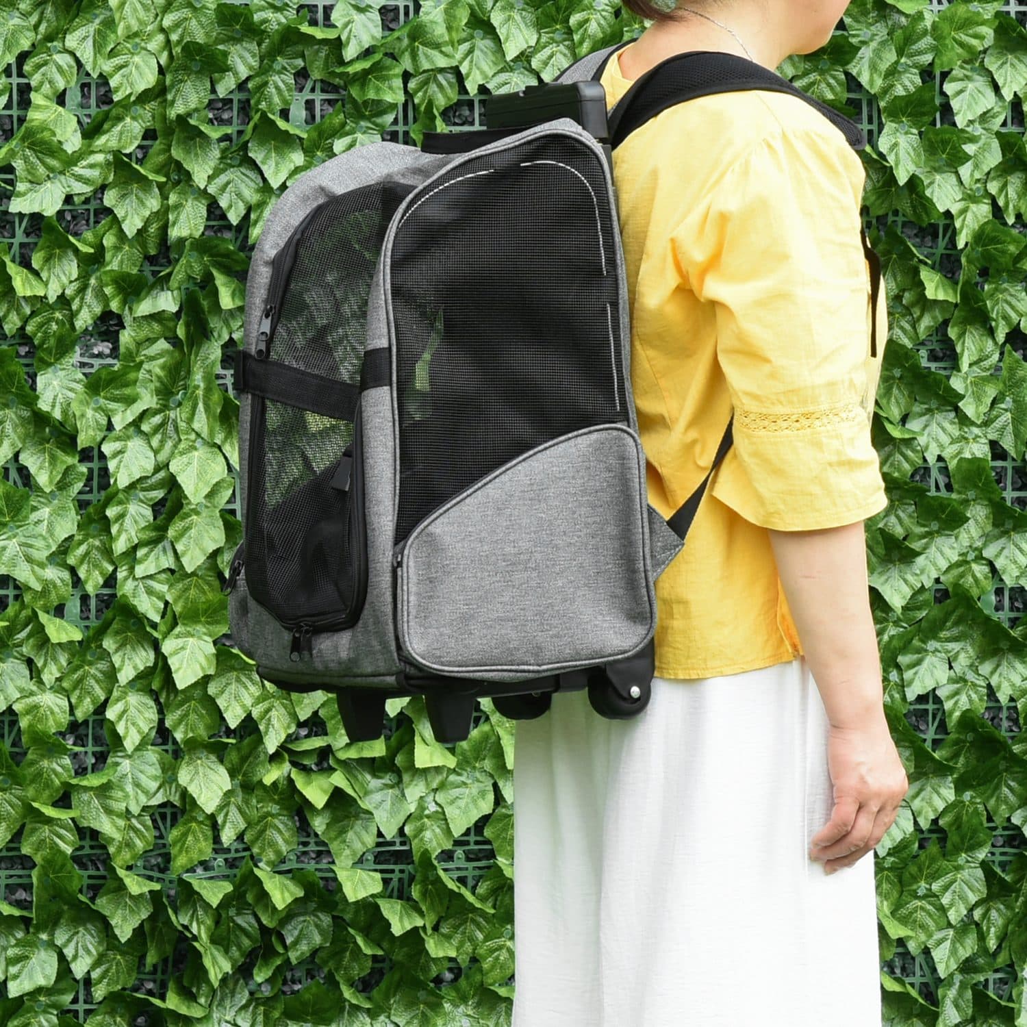 PawHut Pet Travel Backpack with Trolley - image 2