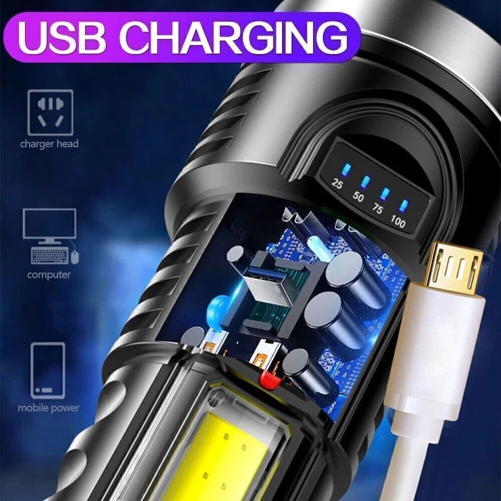 Rechargeable LED Torch for Camping and Outdoor Tasks - image 3