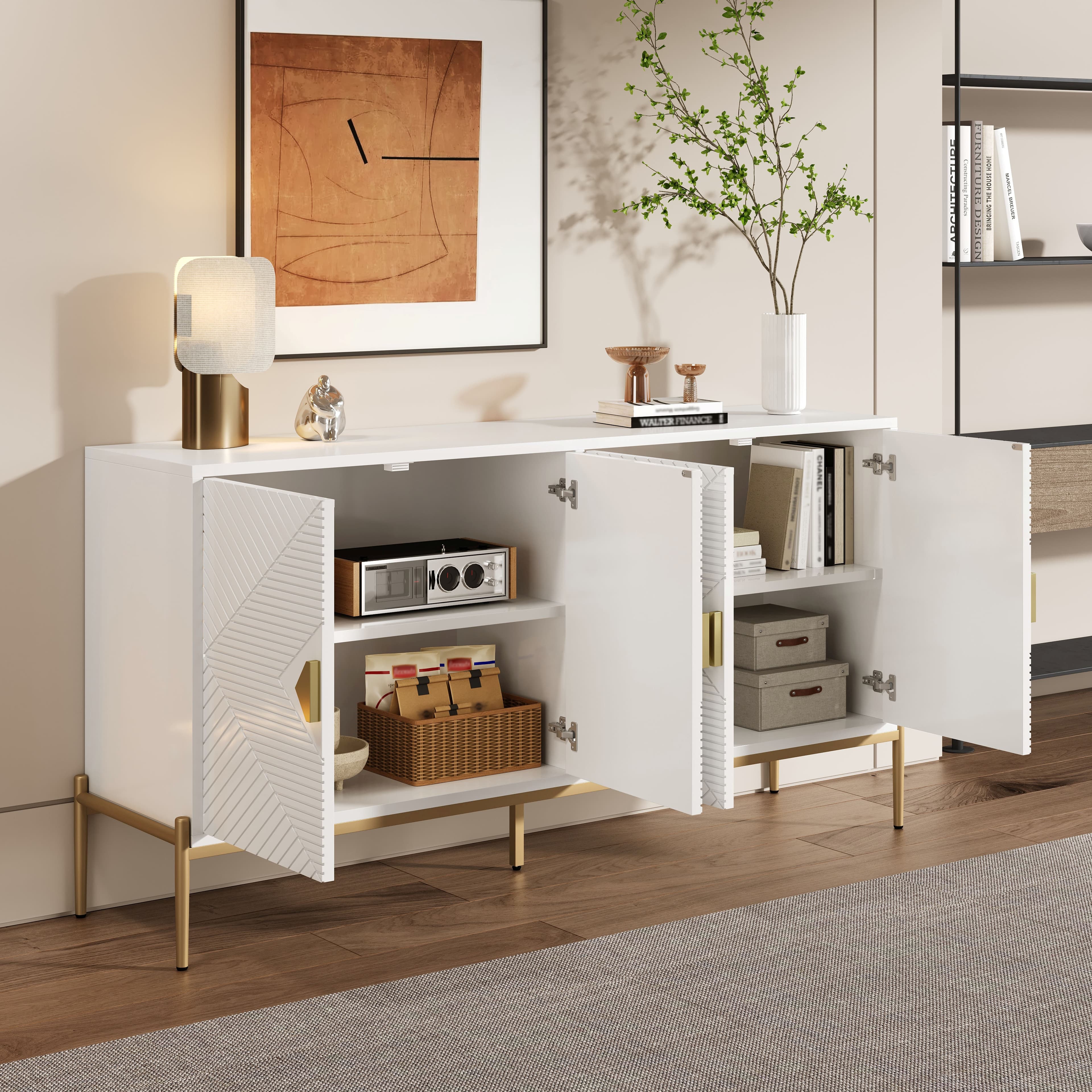 Chic Geometric Sideboard - image 3