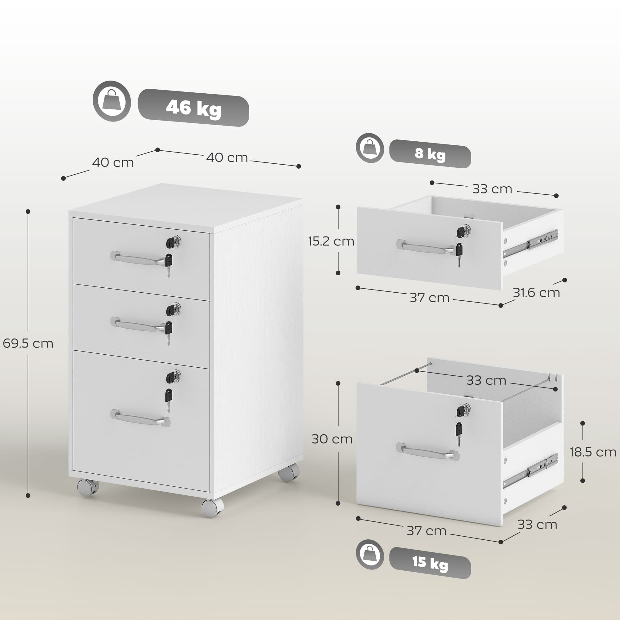 Secure 3-Drawer Cabinet - image 2