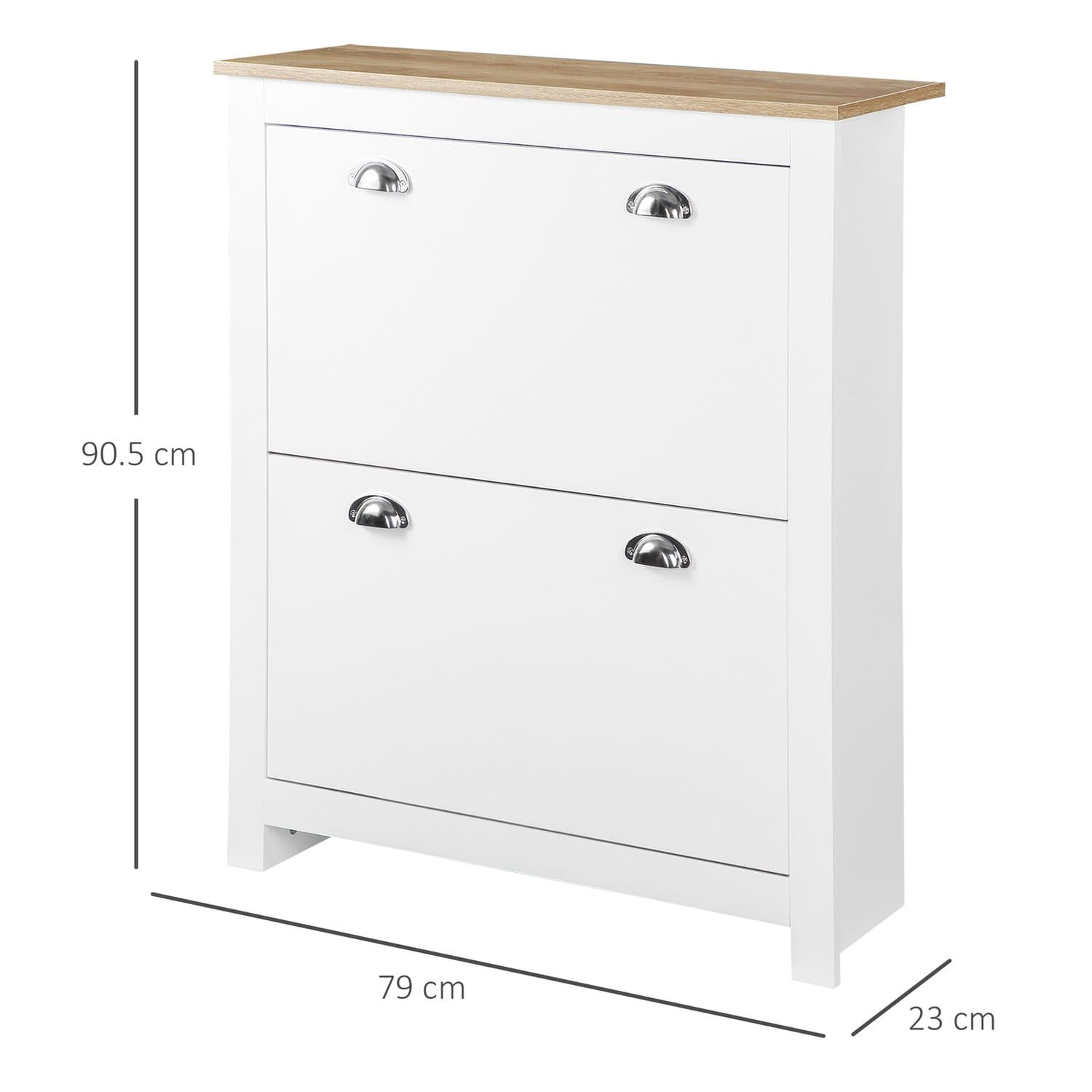 Slimline White Shoe Cabinet - image 5