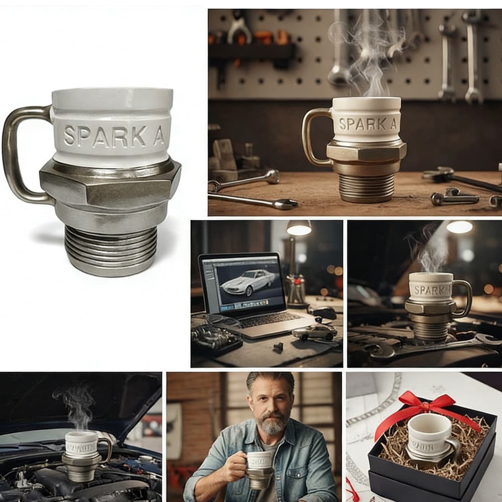 Spark Plug Coffee Mug — A Conversation Starter for Mechanics - image 1