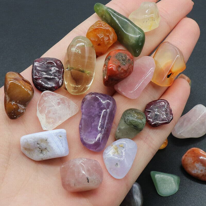 1kg Mixed Natural Tumble Stones for Healing & Decoration - image 4