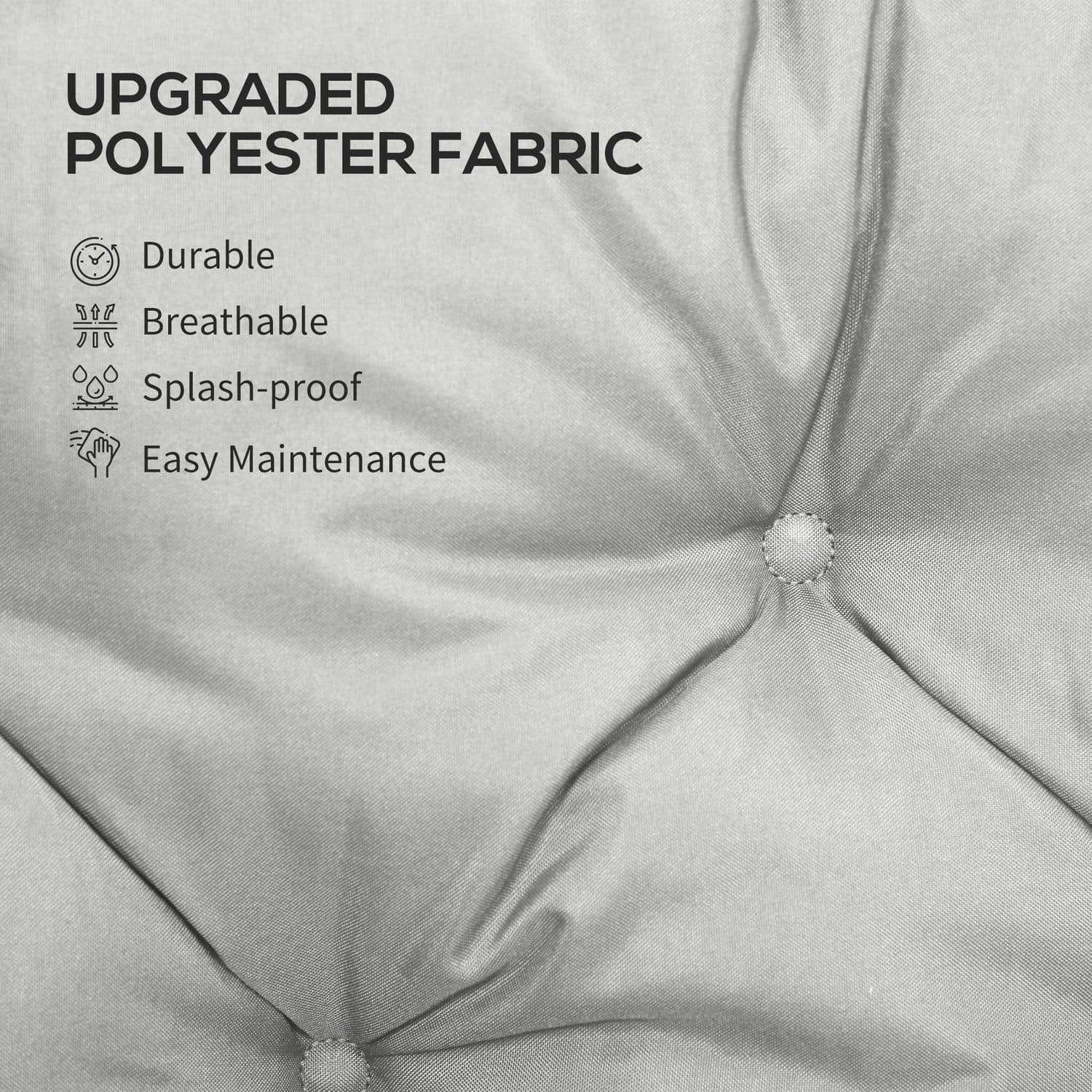 Refresh a three-seater bench with soft grey padding - image 3