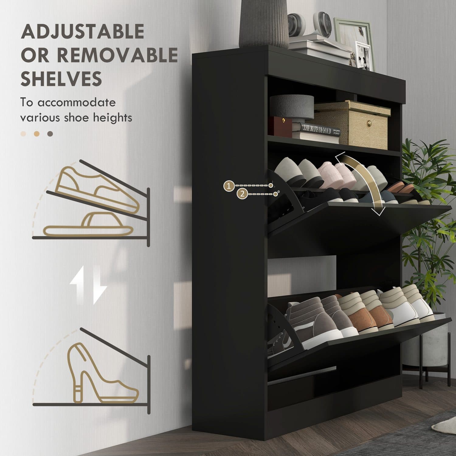 The Slim High-Gloss Shoe Cabinet That Hides 16 Pairs - image 1