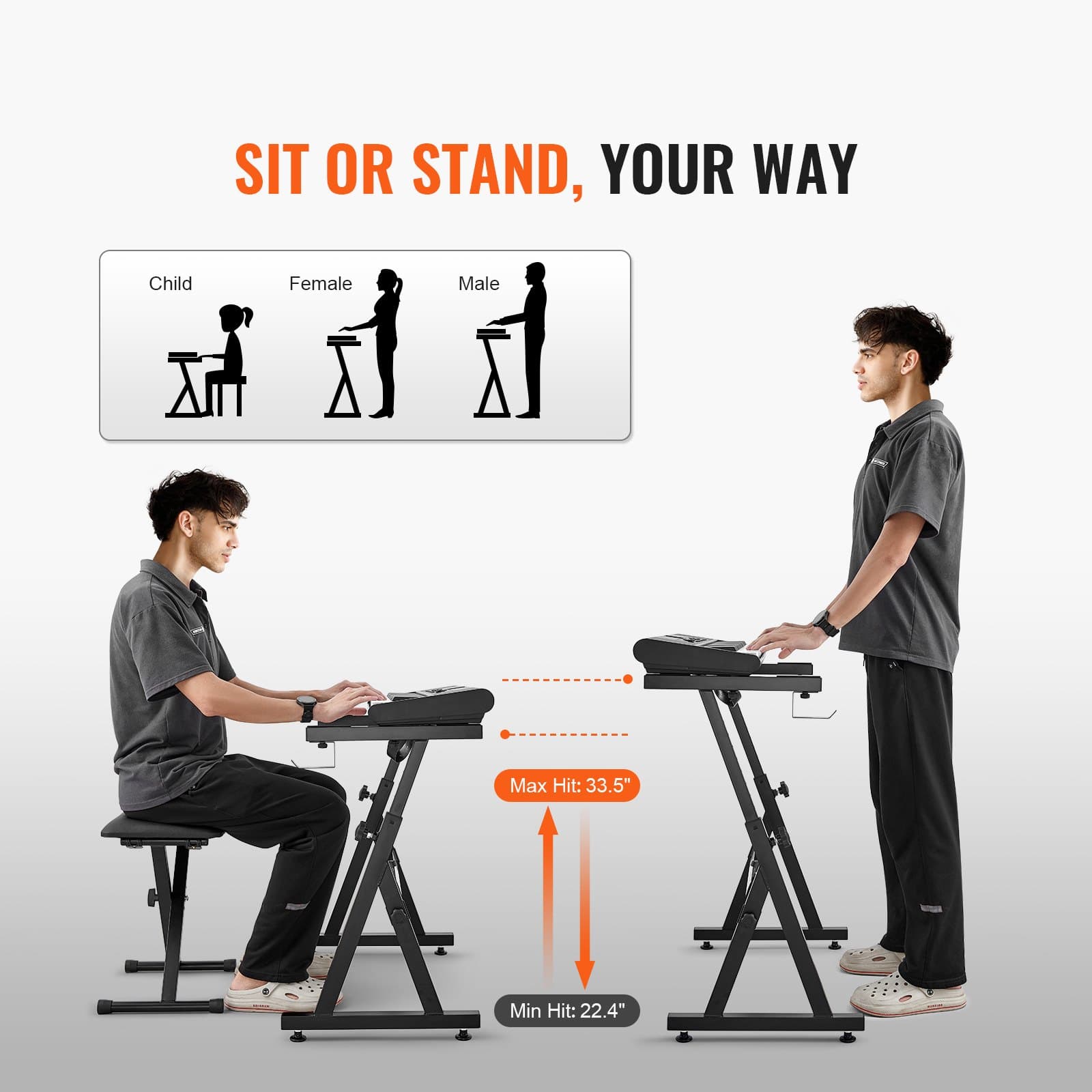 Adjustable Z-Style Keyboard Stand & Bench for Peak Performance - image 4