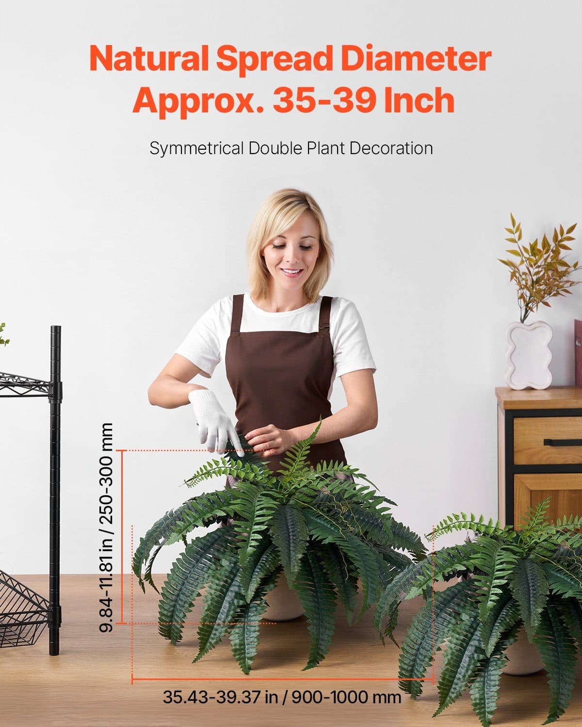 Lush Artificial Boston Ferns - image 3