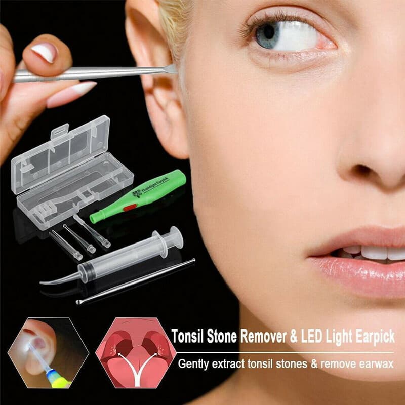 Tonsil Stone Extractor & LED Earwax Removal Tool Kit - image 4
