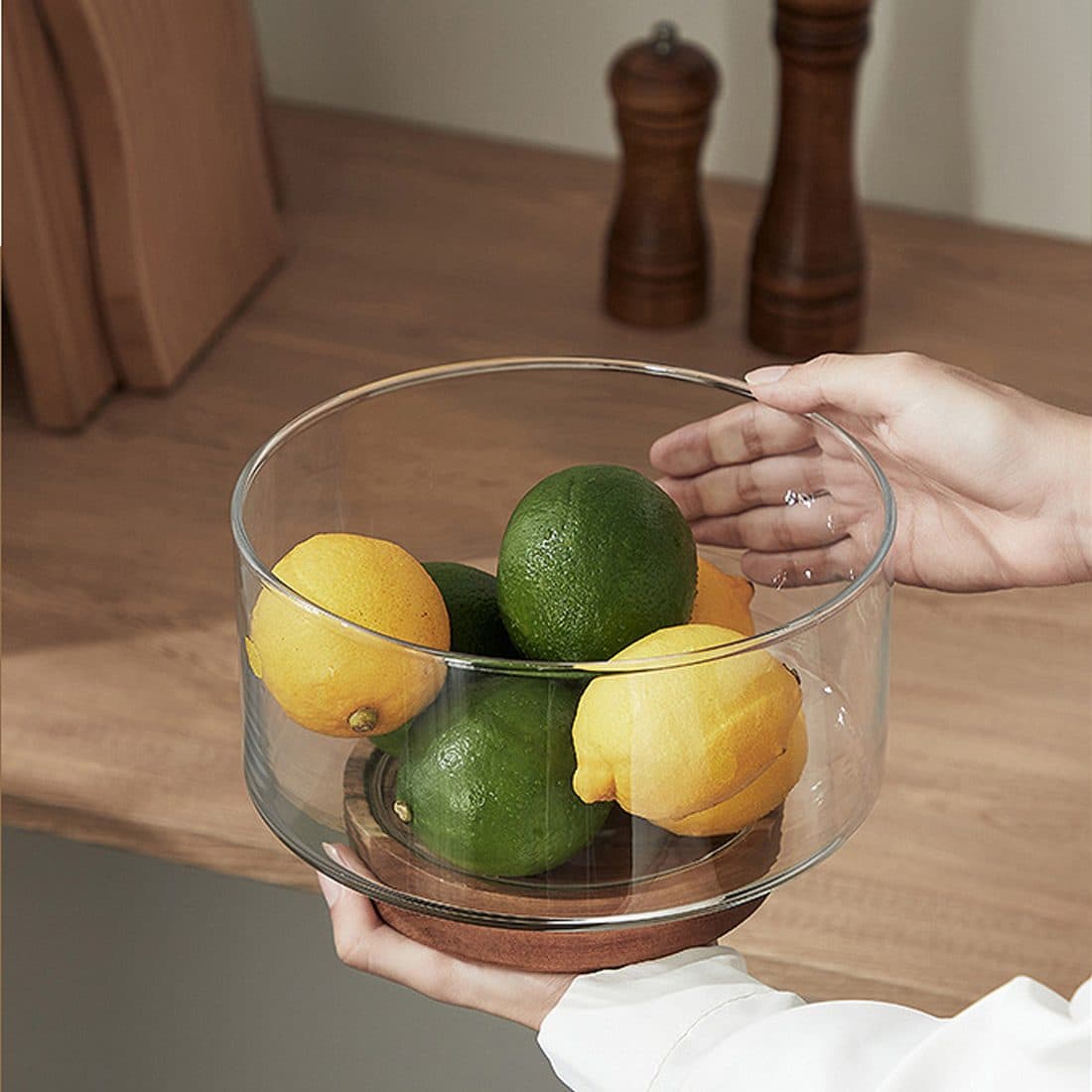 A Glass Bowl and Wooden Spoon Set for the Modern Table - image 3