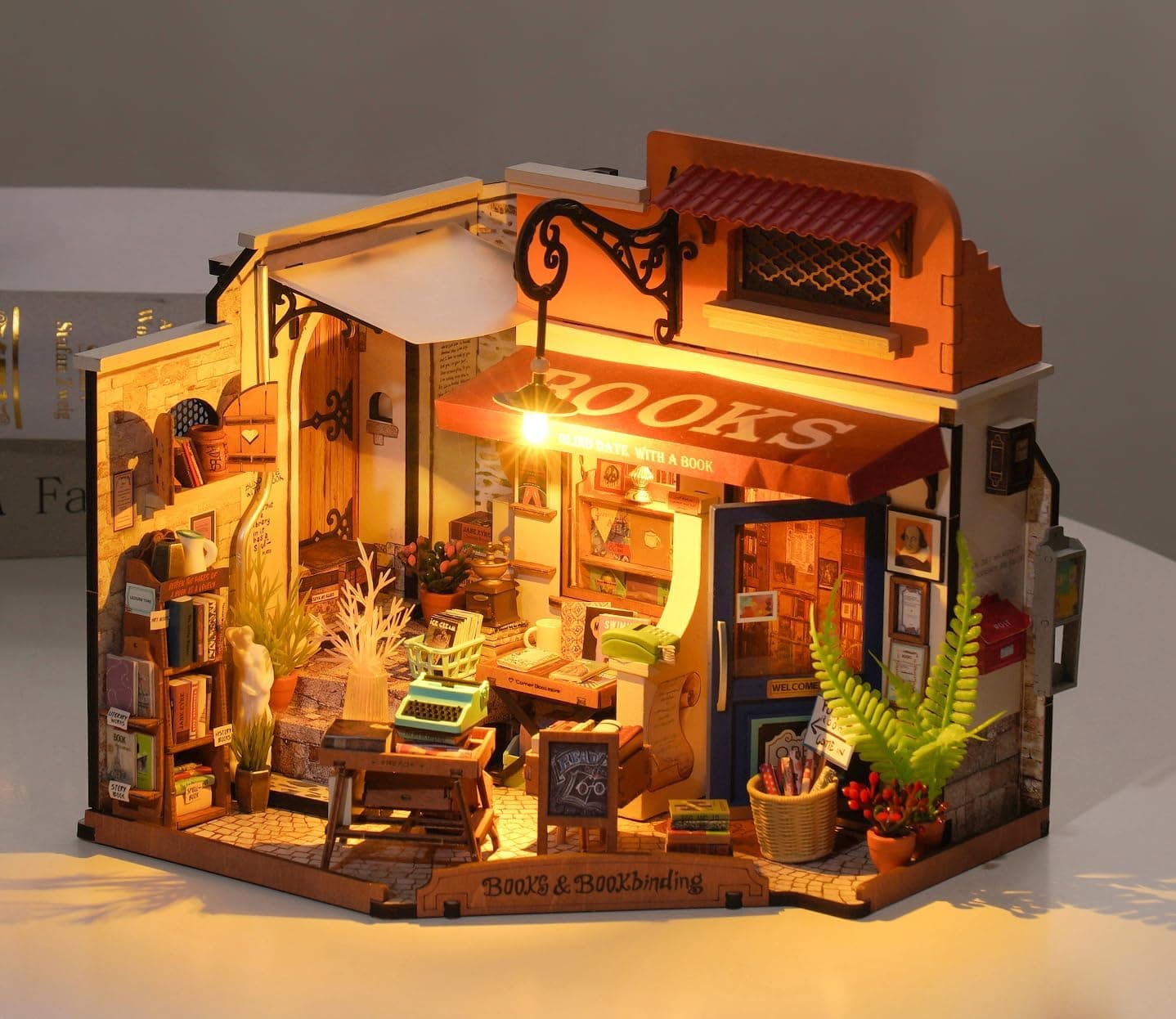 DIY Miniature Bookstore Kit "The Reader's Corner" - image 1