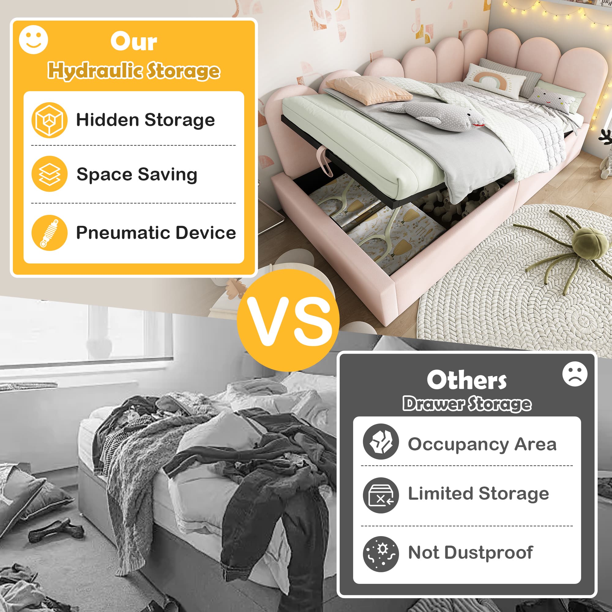 Chic Daybed & Hidden Storage - image 5