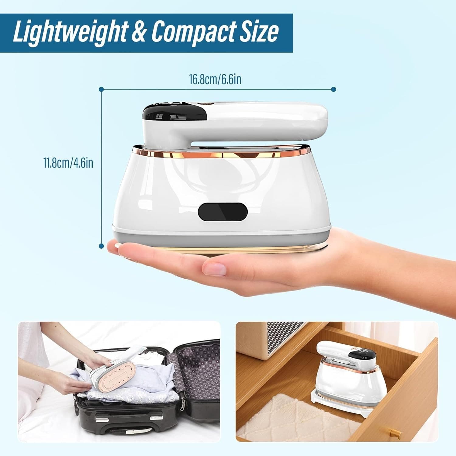 Powerful 1200W Handheld Garment Steamer & Iron - image 9