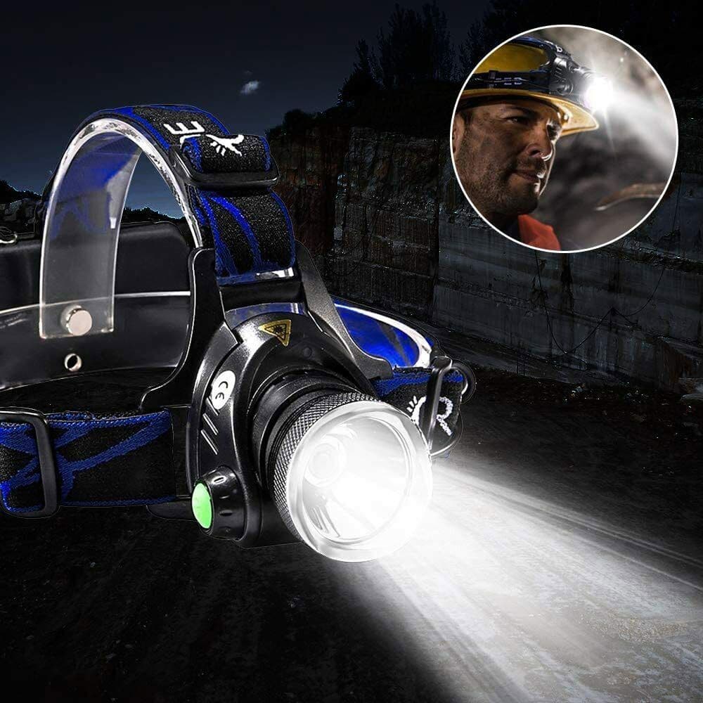 Zoomable LED Head Torch — 3 Modes with 2 Batteries Included - image 7
