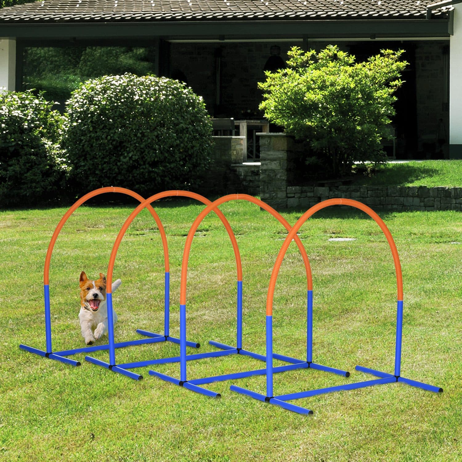PawHut Dog Agility Set with Carrying Bag, Blue - image 3