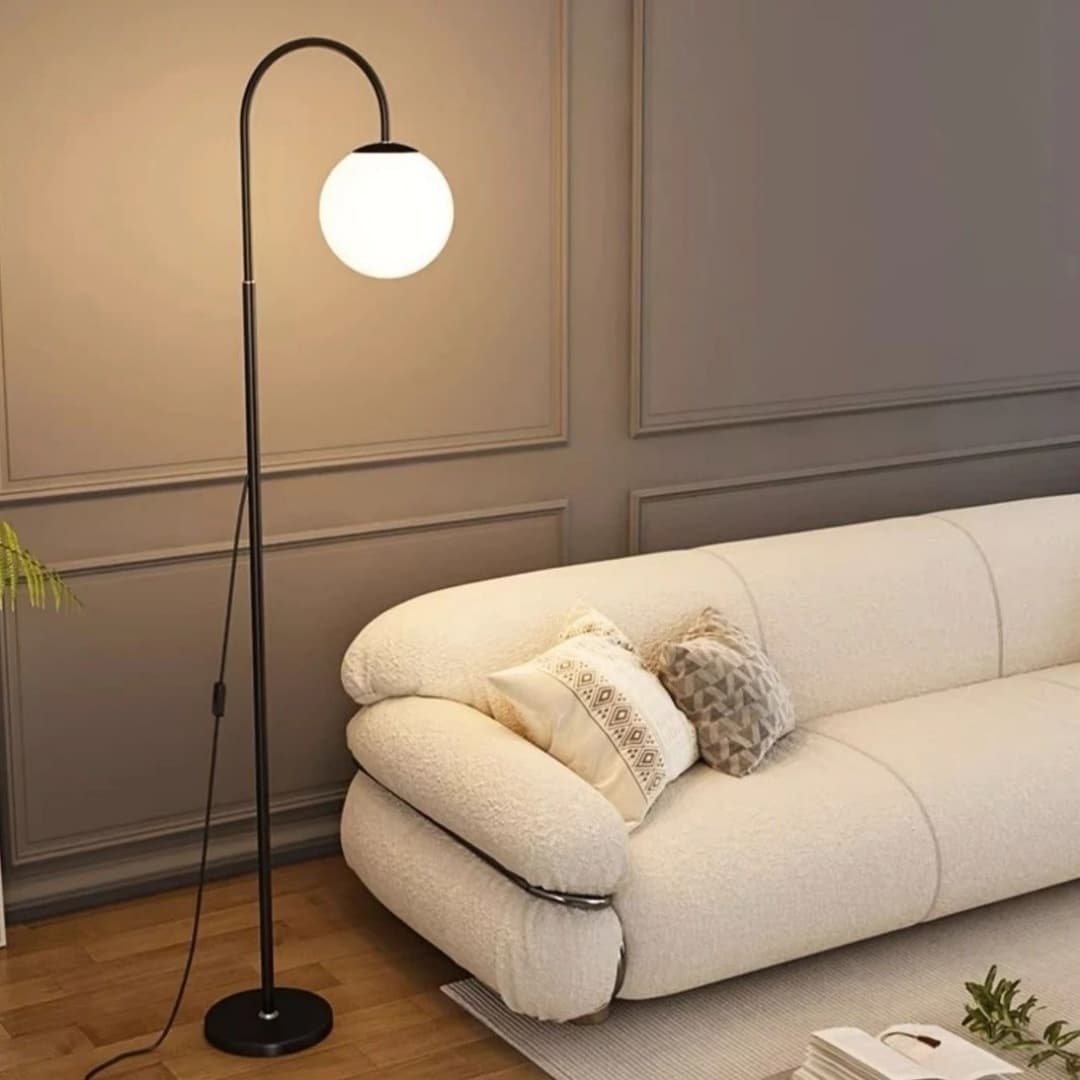 Modern Black LED Floor Lamp for Effortless Ambience