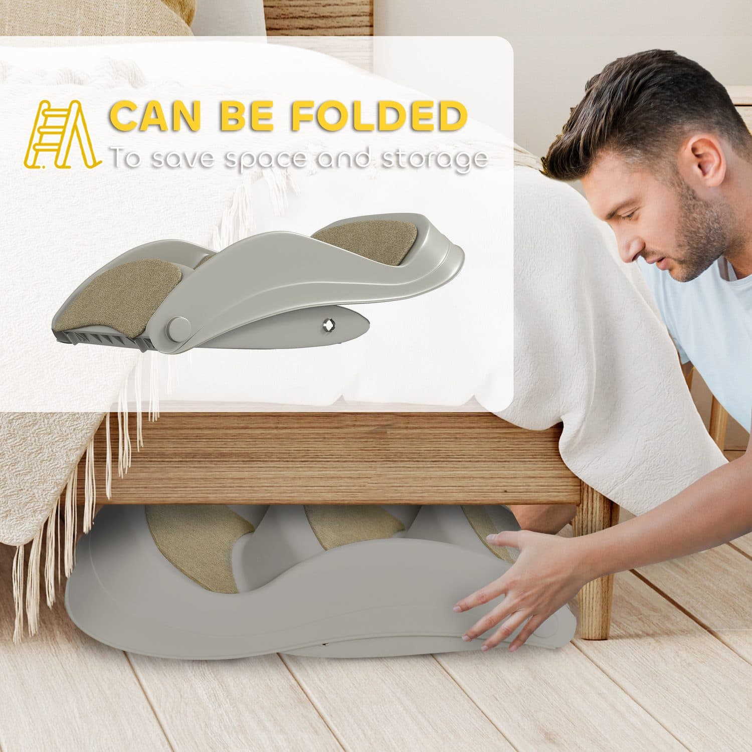 Foldable Pet Stairs That Tuck Away Between Uses - image 5