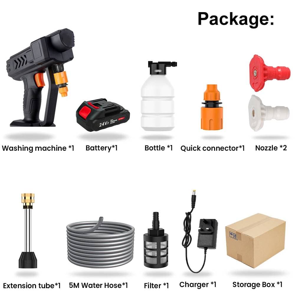 Portable Cordless Pressure Washer — 406PSI with 3 Nozzles - image 10