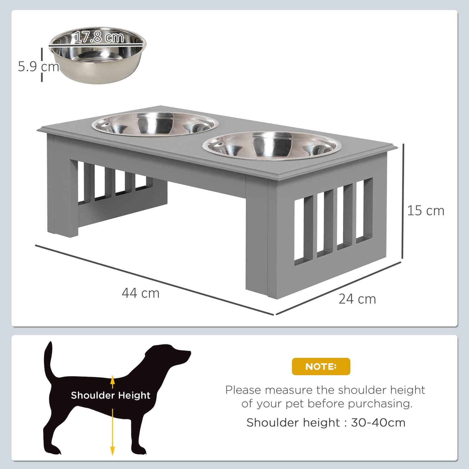 Raised Stainless Steel Feeding Bowls for Small Dogs - image 4