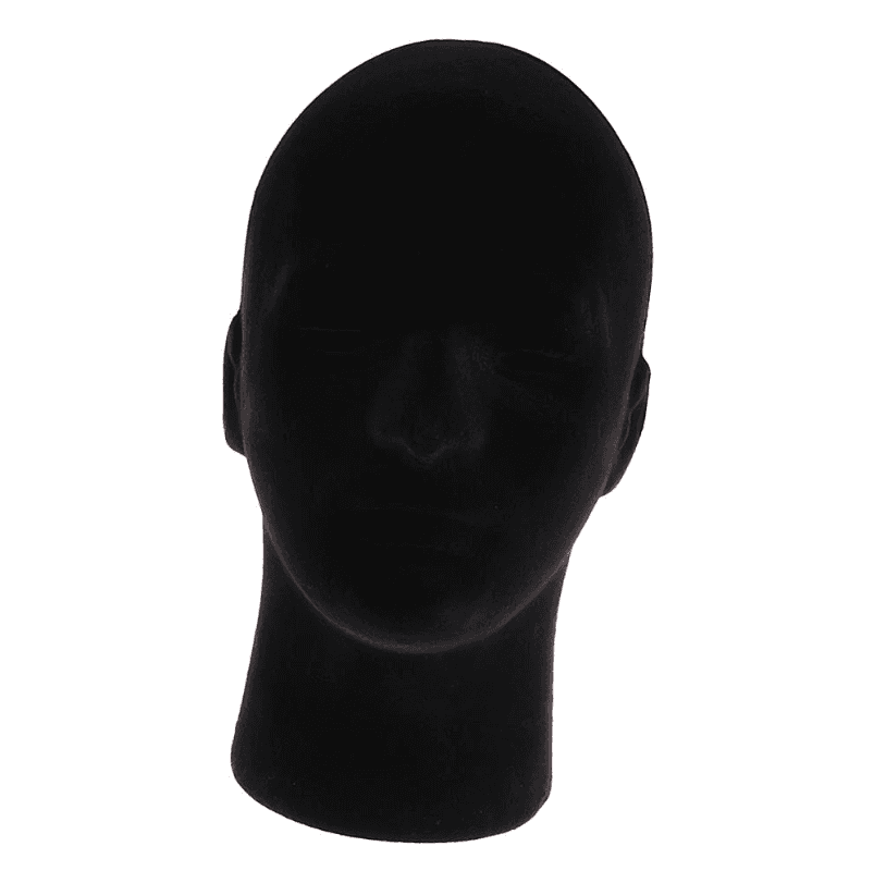 Professional Mannequin Display Head in Black Foam - image 5