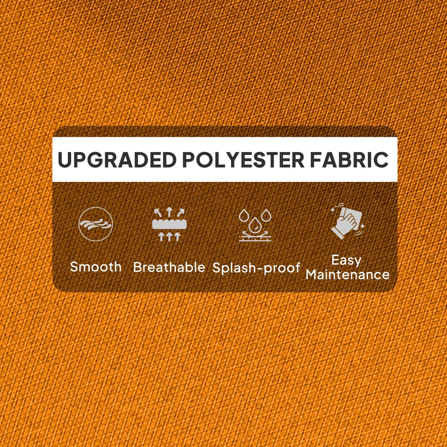 Orange padded cushion for rocking chairs - image 2