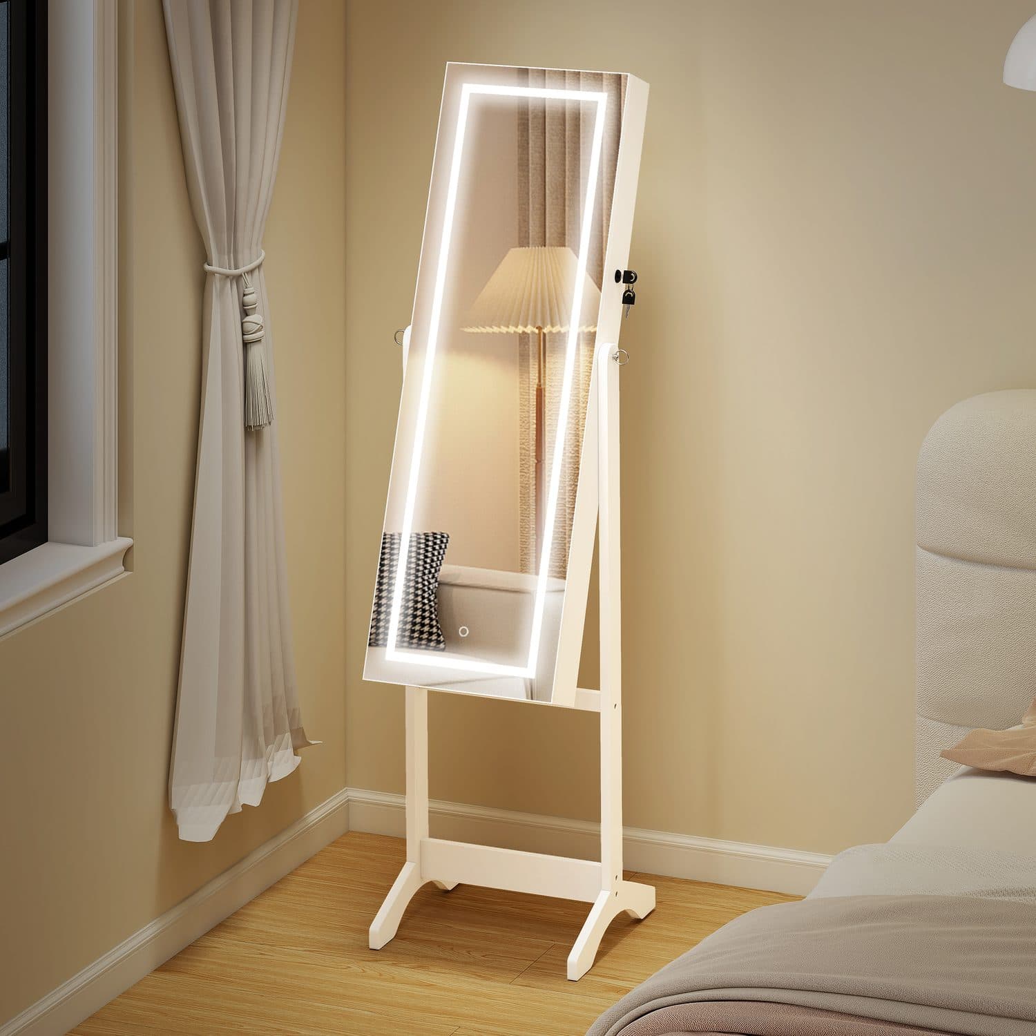 LED Jewellery Cabinet & Mirror - image 4