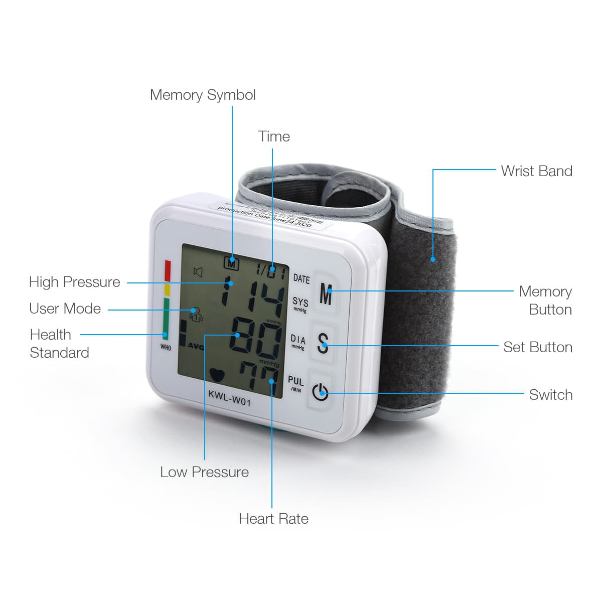 Digital Wrist Blood Pressure Monitor - image 4