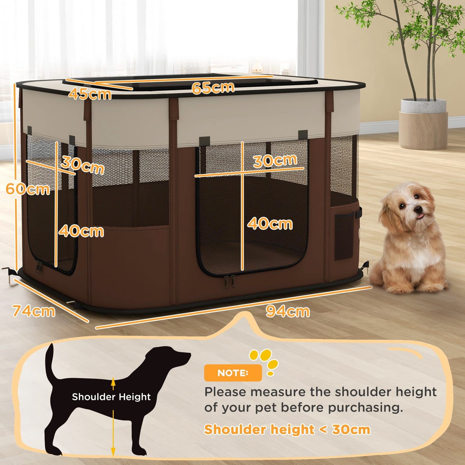 Foldable Pet Playpen for Indoor and Outdoor Use - image 3