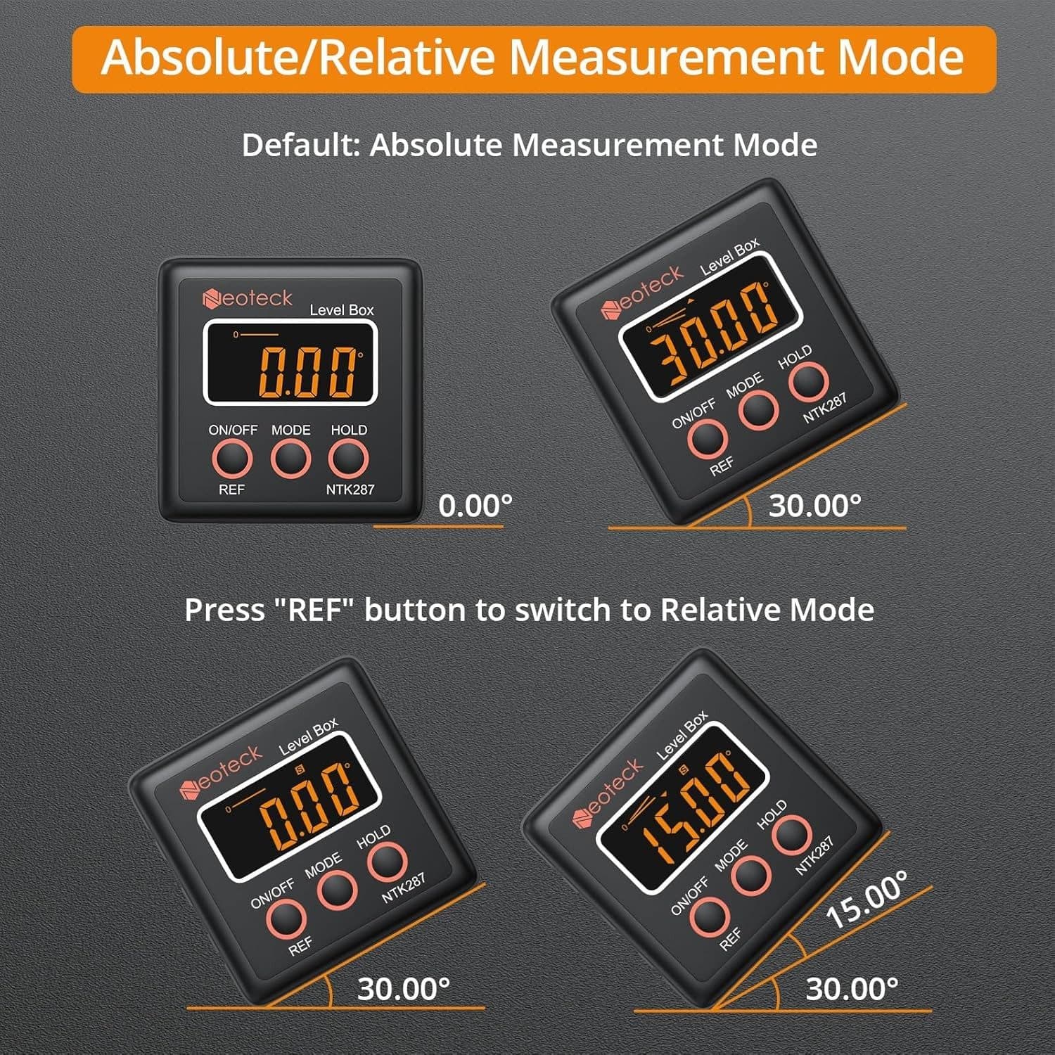 Digital angle finder for checking slopes and bevels - image 6